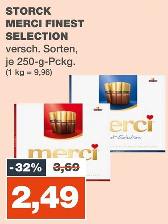 mein real STORCK MERCI FINEST SELECTIO 250-g-Pckg. Angebot