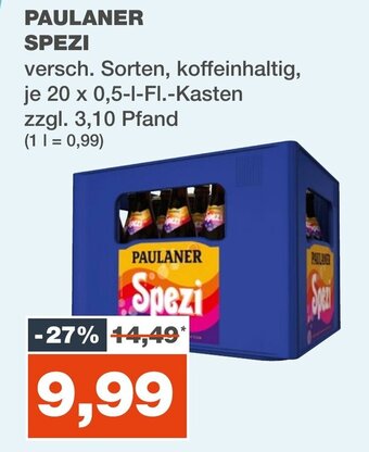 mein real PAULANER SPEZI 20 x 0,5-l-Fl. Angebot