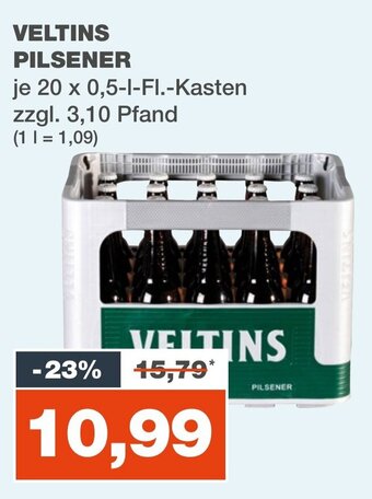 mein real VELTINS PILSENER 20 x 0,5-l-Fl. Angebot