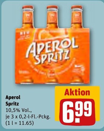 REWE Aperol Spritz 3*200ml Angebot