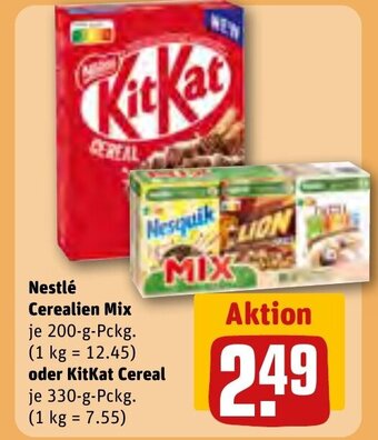 REWE Nestlé Cerealien Mix je 200-g-Pckg. oder KitKat Cereal je 330-g-Pckg. Angebot