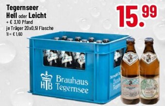 trinkgut Tegernseer Hell oder Leicht 20*500ml Angebot