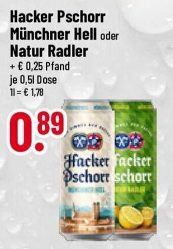 trinkgut Hacker Pschorr Münchner Hell oder Natur Radler 500ml Angebot