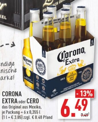 Marktkauf CORONA EXTRA oder CERO 6x0,355 L Angebot