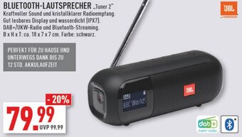 Marktkauf JBL BLUETOOTH-LAUTSPRECHER Tuner 2 Angebot