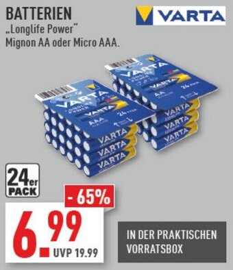 Marktkauf VARTA BATTERIEN Angebot