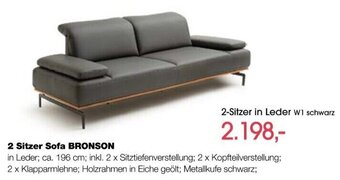 külkens+sohn Polstermöbel BRONSON 2 Sitzer Sofa Angebot