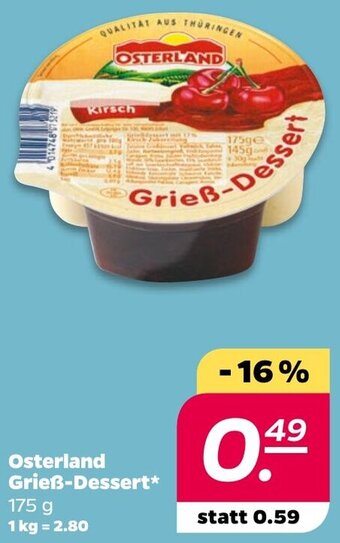 NETTO Osterland Grieß-Dessert 175 g Angebot