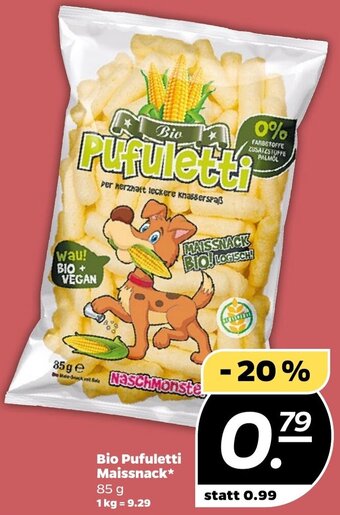 NETTO Bio Pufuletti Maissnack 85 g Angebot