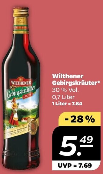 NETTO Wilthener Gebirgskräuter 0,7 Liter Angebot