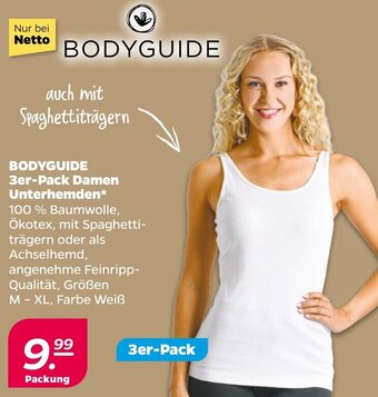 NETTO BODYGUIDE 3er-Pack Damen Unterhemden Angebot