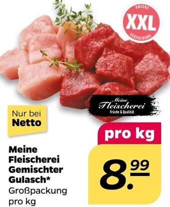 NETTO Meine Fleischerei Gemischter Gulasch Angebot