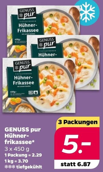 NETTO GENUSS pur Hühnerfrikassee 3x450 g Angebot