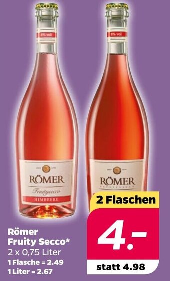 NETTO Römer Fruity Secco 2 x 0,75 Liter Angebot
