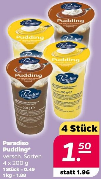 NETTO Paradiso Pudding 4 x 200 g Angebot