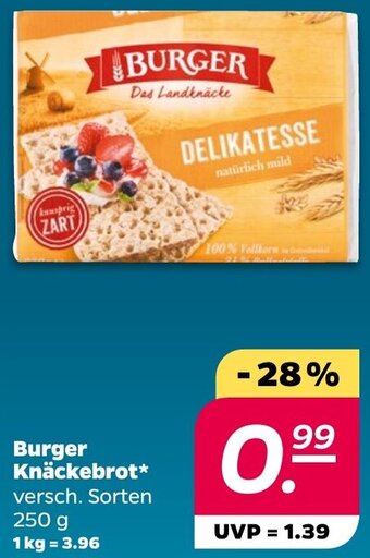 NETTO Burger Knäckebrot 250 g Angebot