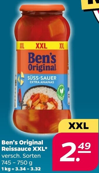 NETTO Ben's Original Reissauce XXL 745 - 750 g Angebot