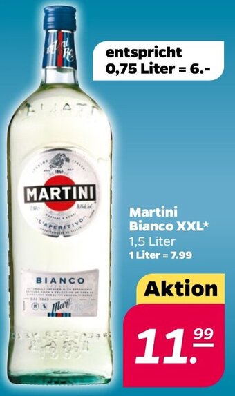 NETTO Martini Bianco XXL 1,5 Liter Angebot