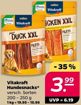 NETTO Vitakraft Hundesnacks 200 - 250 g Angebot