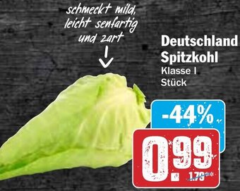 Hit Deutschland Spitzkohl Angebot