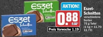 Hit Eszet-Schnitten 75 g Tafel Angebot