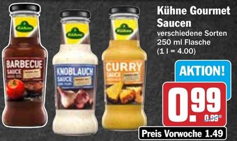 Hit Kühne Gourmet Saucen 250 ml Flasche Angebot