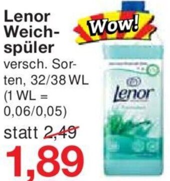 Jawoll Lenor Weichspüler 32/38 WL Angebot