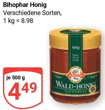 Globus Bihophar Honig 500 g Angebot