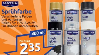 Action SPECTRUM Sprühfarbe 400 ml Angebot