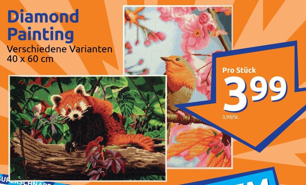 Action Diamond Painting Angebot