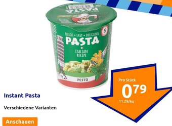 Action Instant Pasta Angebot