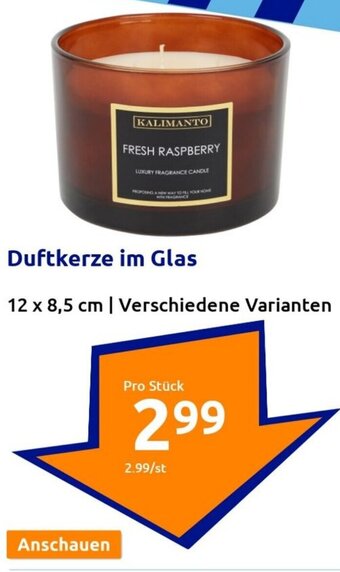 Action Duftkerze im Glas Angebot