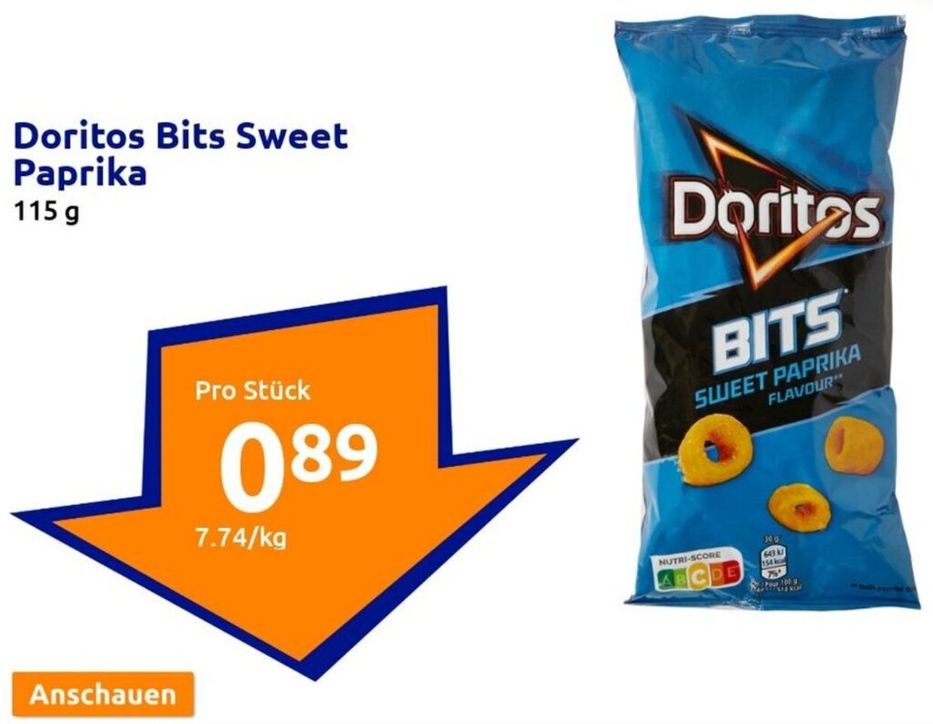 Doritos Bits Sweet Paprika 115 g Angebot bei Action