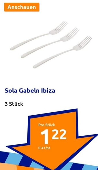 Action Sola Gabeln Ibiza 3 Stück Angebot