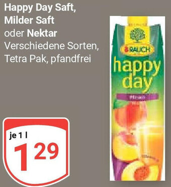 Globus Rauch Happy Day Saft, Milder Saft oder Nektar 1 L Angebot
