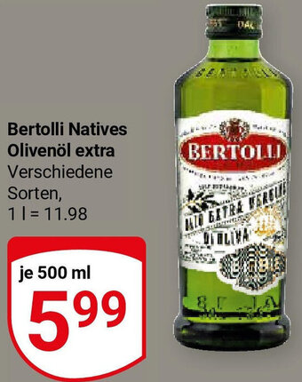 Globus Bertolli Natives Olivenöl extra 500 ml Angebot