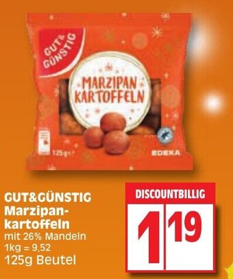 Edeka GUT&GÜNSTIG Marzipan-kartoffeln 125g Beutel Angebot