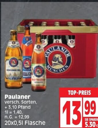 Edeka Paulaner 20x0,5 l Flasche Angebot