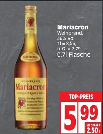 Edeka Mariacron 0,7 l Flasche Angebot