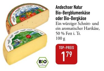 Karstadt Lebensmittel Andechser Natur Bio-Bergblumenkäse oder Bio-Bergkäse 100g Angebot