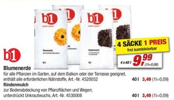 toom Baumarkt b1 Blumenerde 40L Angebot