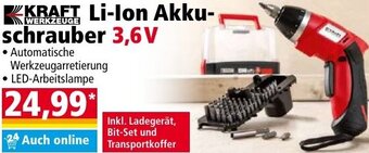 Norma24 KRAFT WERKZEUGE Li-Ion Akku-schrauber 3,6V Angebot