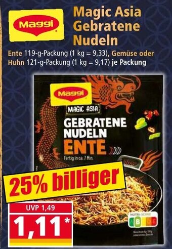 Norma24 Maggi Magic Asia Gebratene Nudeln Angebot