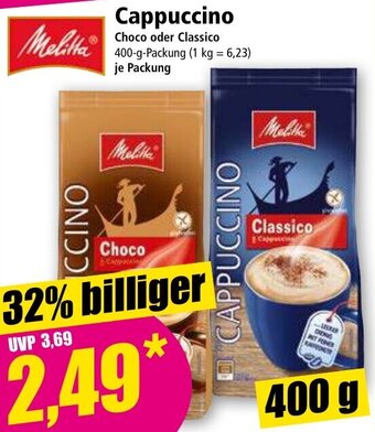 Norma24 Melitta Cappuccino 400 g Packung Angebot