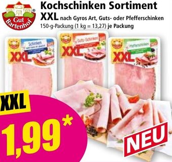 Norma24 Gut Bartenhof Kochschinken Sortiment XXL 150 g Packung Angebot