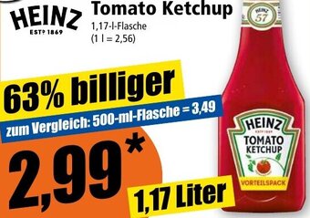 Norma24 HEINZ Tomato Ketchup 1,17 Liter Angebot