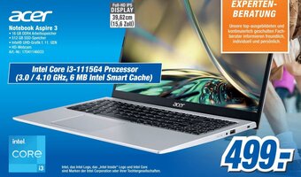 Expert Technomarkt acer Notebook Aspire 3 Angebot