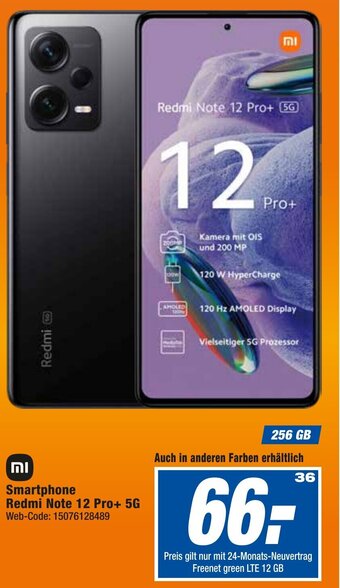 K+B Expert Smartphone Redmi Note 12 Pro+ 5G Angebot