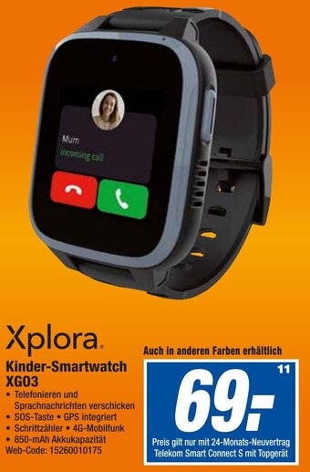 HEM Expert Xplora Kinder-Smartwatch XG03 Angebot