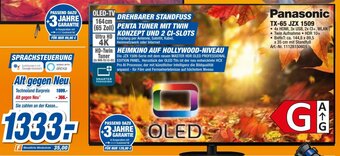 expert Techno Land Panasonic TX-65 JZX 1509 Angebot